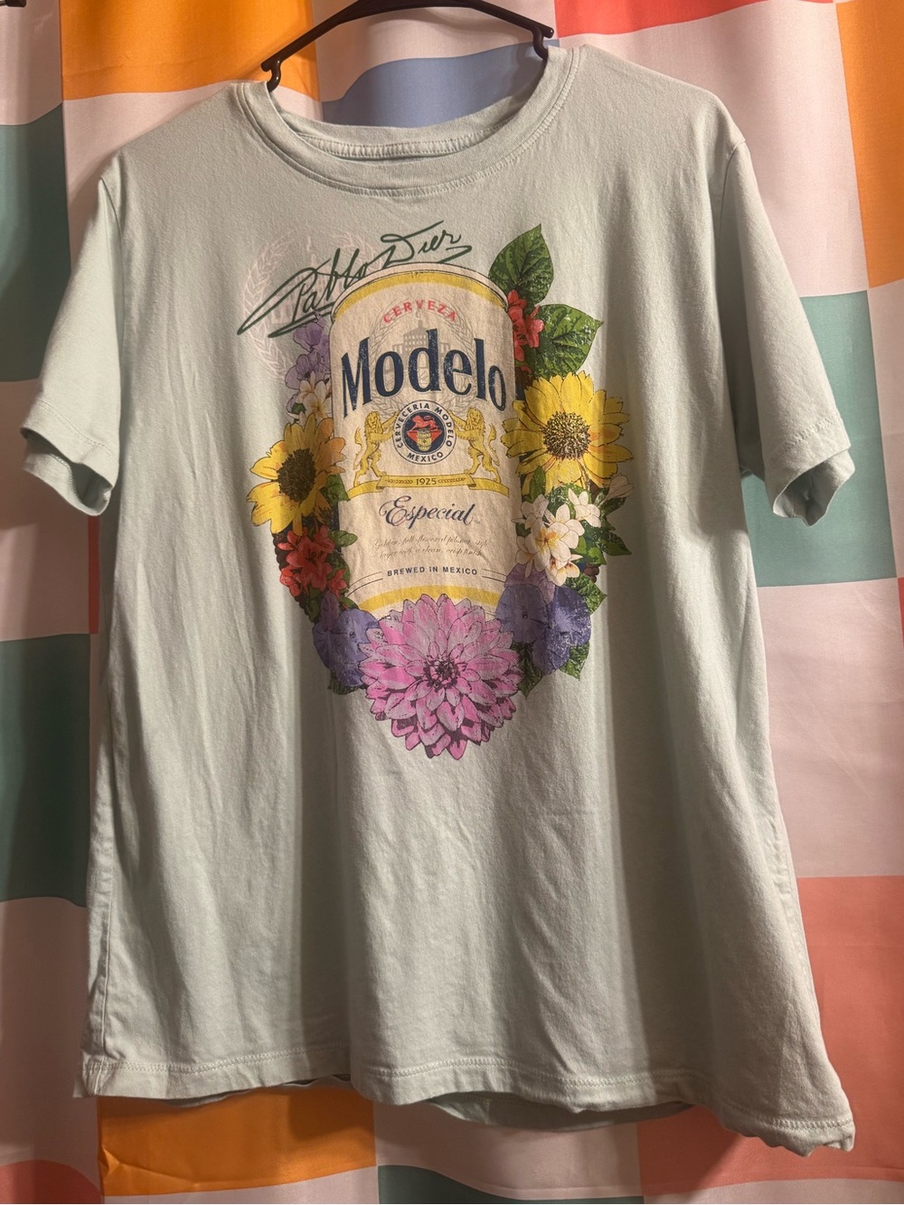 ModelCo Light Mint Modelo Logo OVERSIZED Tee